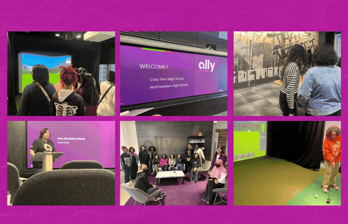  Students at Ally Financial seeing work/life balance in action 